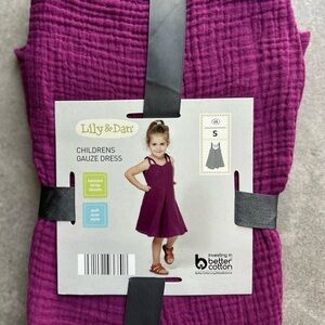 Lily & Dan Purple Children’s Gauze Dress  NWT